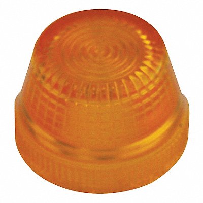 Pilot Light Lens 30mm Yellow Plastic