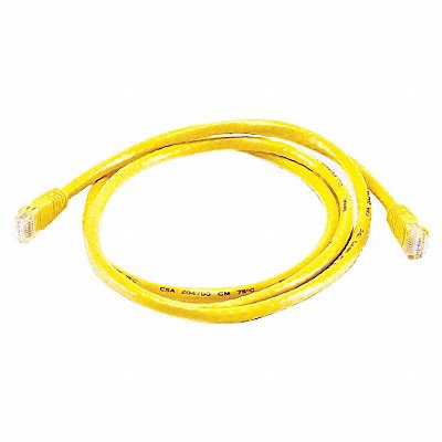 Patch Cord Cat 6 Booted Yellow 5.0 ft.