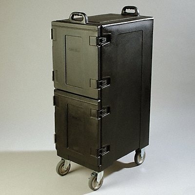 Food Pan Double Carrier Side-Load Black