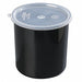 Food Crock with Lid 6.75 in H Black PK6