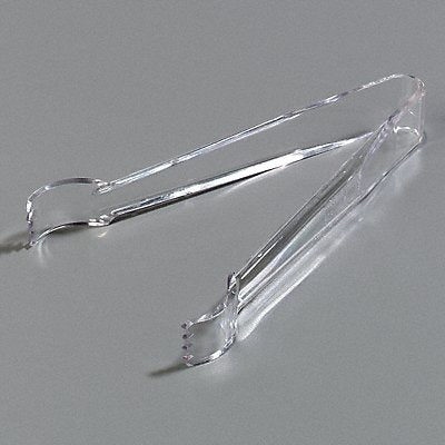 Pom Tongs 6.1 in L Plastic Clear PK12