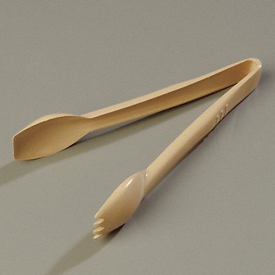 Salad Tongs 9.03 in L Plastic Beige PK12