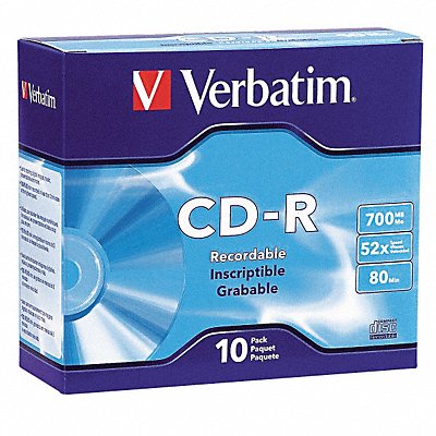 CD-R Disc 700 MB 80 min 52x PK10