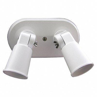 Lampholder INC Surface Mnt White 2 Heads