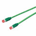 Patch Cord Cat 6A Bootless Green 6.6 ft.