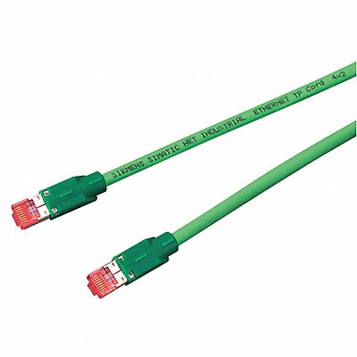 Patch Cord Cat 6A Bootless Green 6.0m