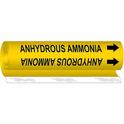 Pipe Marker Anhydrous Ammnia 9in H 8in W