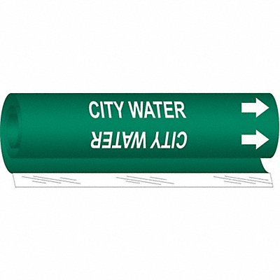 Pipe Marker City Water 26 in H 12 in W