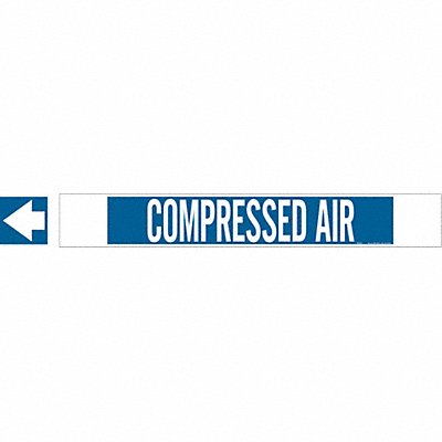 Pipe Marker Compressed Air 4in H 24in W