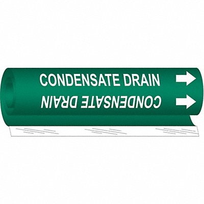 Pipe Marker Condensate Drain 5in H 8in W