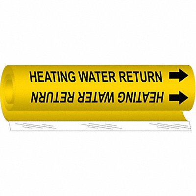 Pipe Mrkr Heating Watr Retrn 9in H 8in W