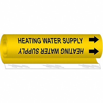 Pipe Mrkr Heating Watr Spply 9in H 8in W