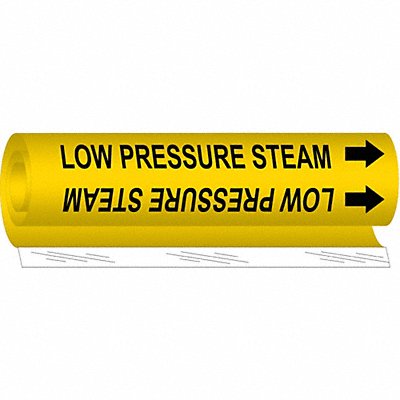 Pipe Mrkr Low Pressure Steam 5in H 8in W