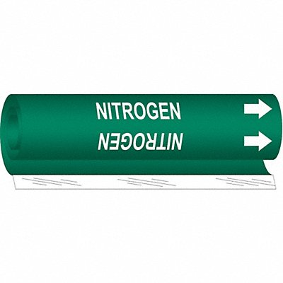 Pipe Marker Nitrogen 9 in H 8 in W