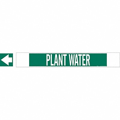 Pipe Marker Plant Water 4 in H 24 in W