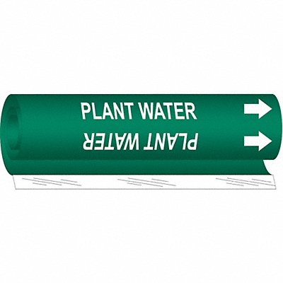 Pipe Marker Plant Water 5 in H 8 in W