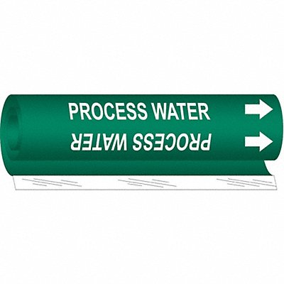 Pipe Marker Process Water 26in H 12in W