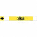 Pipe Marker Steam 4 in H 24 in W