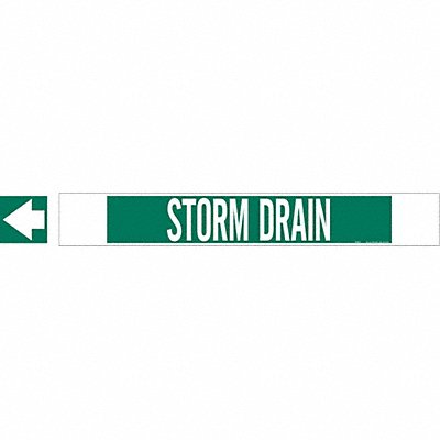 Pipe Marker Storm Drain 4 in H 24 in W