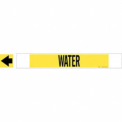 Pipe Marker Water 4 in H 24 in W