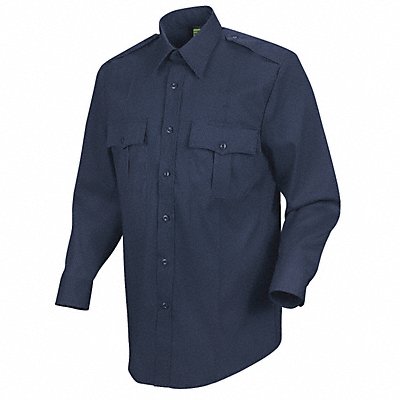 New Dimension Stretch Dress Shirt L Navy