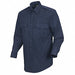 New Dimension Stretch Dress Shirt M Navy