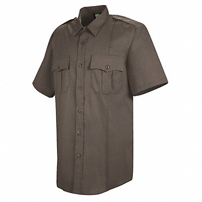 Sentry Shirt SS Brown Neck 17-1/2 in