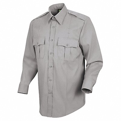 New Dimension Stretch Dress Shirt L Gray