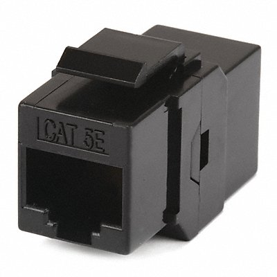 Datacom Jack Cat5e Inline Coupler Black