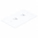 WallPlate Blank 2 Hole White