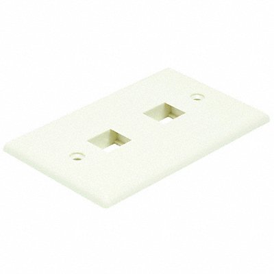 WallPlate Blank 2 Hole Ivory