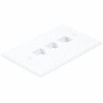 WallPlate Blank 3 Hole White