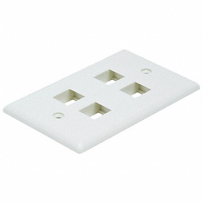 WallPlate Blank 4 Hole Ivory