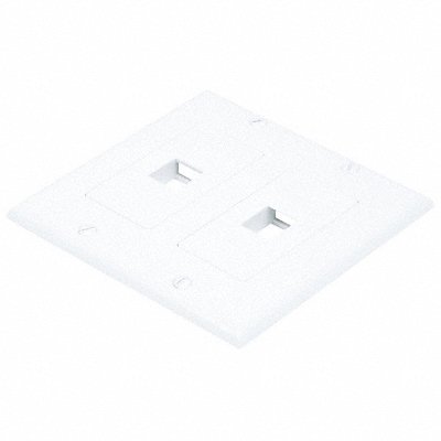 WallPlate Blank 2 Hole 2 Gang White