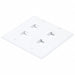 WallPlate Blank 4 Hole 2 Gang White