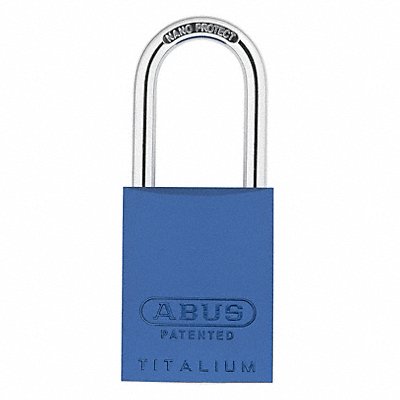 Keyed Padlock 29/32 in Rectangle Blue