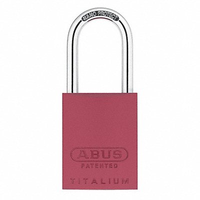 Keyed Padlock 29/32 in Rectangle Red