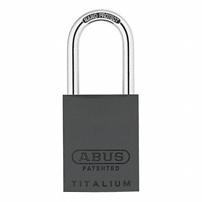 Keyed Padlock 29/32 in Rectangle Black