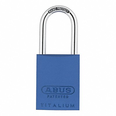 Keyed Padlock 29/32 in Rectangle Blue