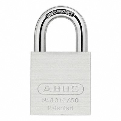 Keyed Padlock 15/16 in Rectangle Silver