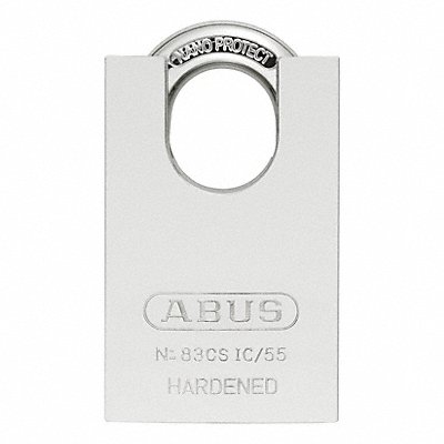 Keyed Padlock 31/32 in Rectangle Silver