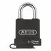 Keyed Padlock 15/16 in Rectangle Black