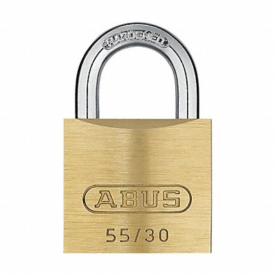 Keyed Padlock 53/64 in Rectangle Gold