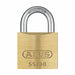 Keyed Padlock 53/64 in Rectangle Gold