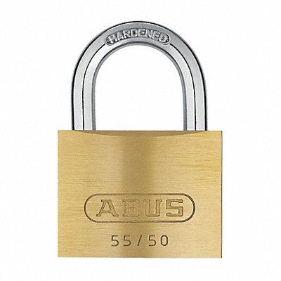 Keyed Padlock 63/64 in Rectangle Gold