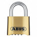 Combination Padlock 2 in Rectangle Gold