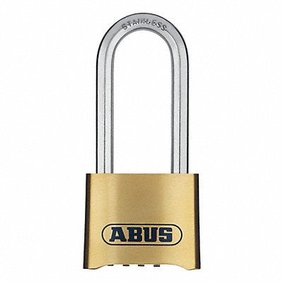 Combination Padlock 2 in Rectangle Gold