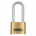 Combination Padlock 2 in Rectangle Gold