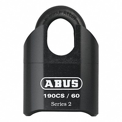 Combination Padlock 2 1/2in Rectgle Blck