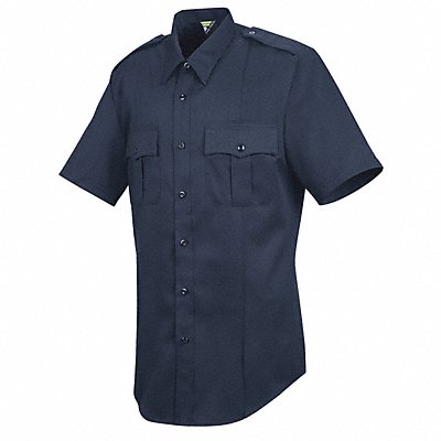 New Dimension Stretch Dress Shirt L Navy